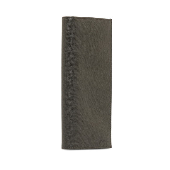 Prada Bifold Gray Saffiano Leather Wallet Long - Picture 1 of 11